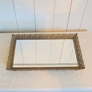 Vintage mirrored tray